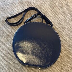 Pink Haley Navy Blue Crossbody Bag